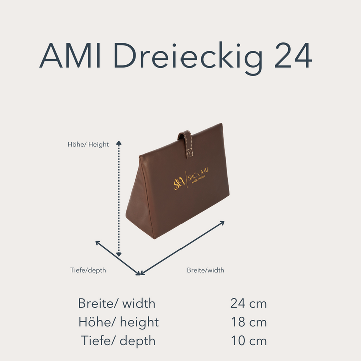 Maßangaben der Sac x AMI Taschenpolster. Diese Taschenpolster schützen Designer-Handtaschen effektiv.