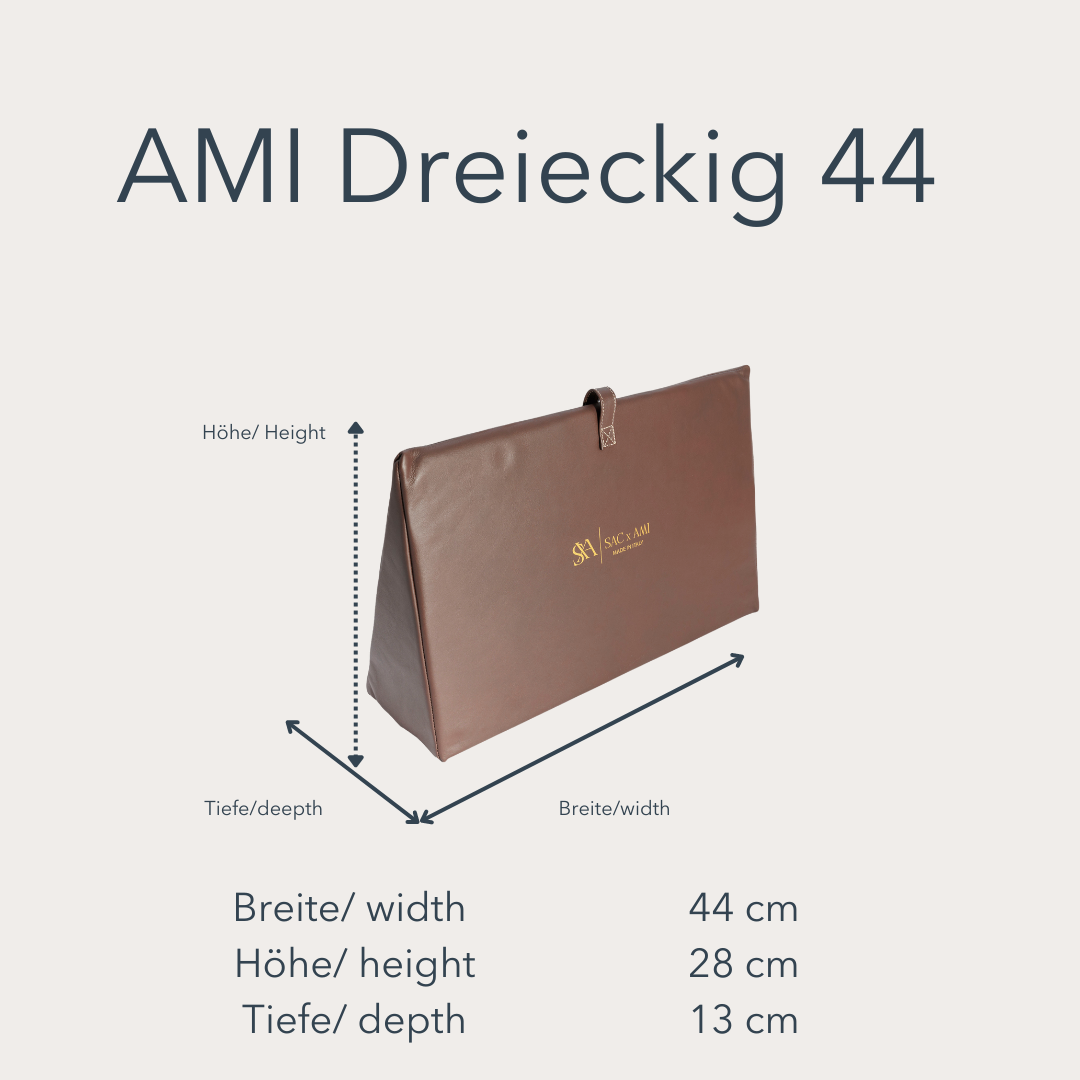 Maßangaben der Sac x AMI Taschenpolster. Diese Taschenpolster schützen Designer-Handtaschen effektiv.