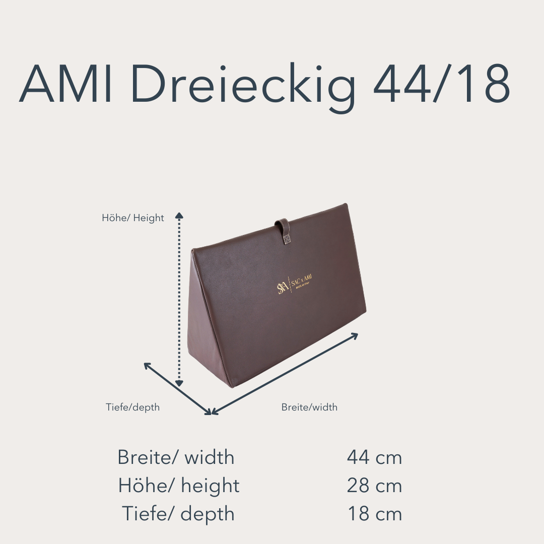 Maßangaben der Sac x AMI Taschenpolster. Diese Taschenpolster schützen Designer-Handtaschen effektiv.