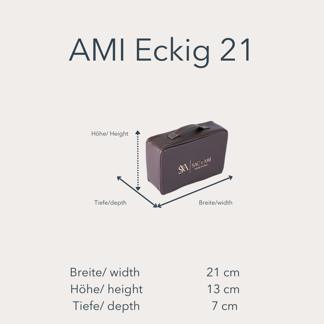 Maßangaben der Sac x AMI Taschenpolster .Diese Taschenpolster schützen Designer-Handtaschen effektiv.