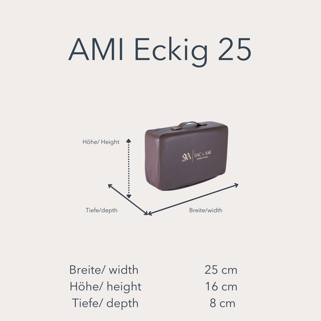 Maßangaben der Sac x AMI Taschenpolster .Diese Taschenpolster schützen Designer-Handtaschen effektiv.