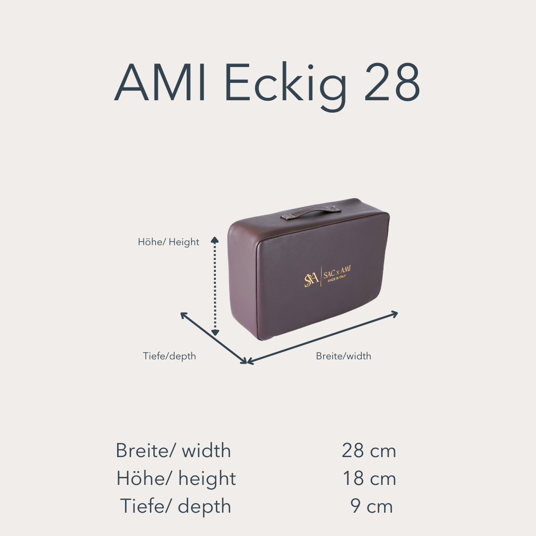 Maßangaben der Sac x AMI Taschenpolster .Diese Taschenpolster schützen Designer-Handtaschen effektiv.